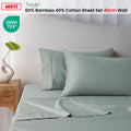 Accessorize 400TC Sage Bamboo Cotton Sheet Set Double
