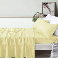 100% Linen Butter Sheet Set Single Bed Vintage Design Home