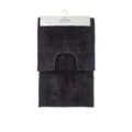 J.Elliot Home Home 2000GSM 2 Pce Dawson 100% Cotton Bath Mat Set Charcoal