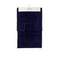 J.Elliot Home Home 2000GSM 2 Pce Dawson 100% Cotton Bath Mat Set Navy