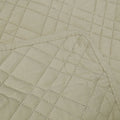 Jane Barrington Morris Beige Ultrasonic Embossed Lightly Quilted Reversible Coverlet Set Queen