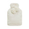 J.Elliot Home Amara Hot Water Bottle with Super Plush Faux Fur Cover Ivory