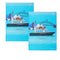 IDC Homewares Set of 2 Christopher Vine Design Tea Towels Sydney Harbour