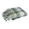 J Elliot Aiden Olive Faux Mohair Throw Rug 130x160cm Fringe