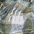 J Elliot Aiden Olive Faux Mohair Throw Rug 130x160cm Fringe