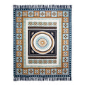 J Elliot Home Kasbah Luxury Fringe Throw 130 x 160cm Blue