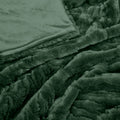 J Elliot Home Rita Sea Kelp Faux Mohair Throw Rug 130 x 160cm