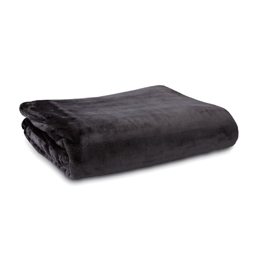 Ardor Lucia Luxury Push Blanket Charcoal KING
