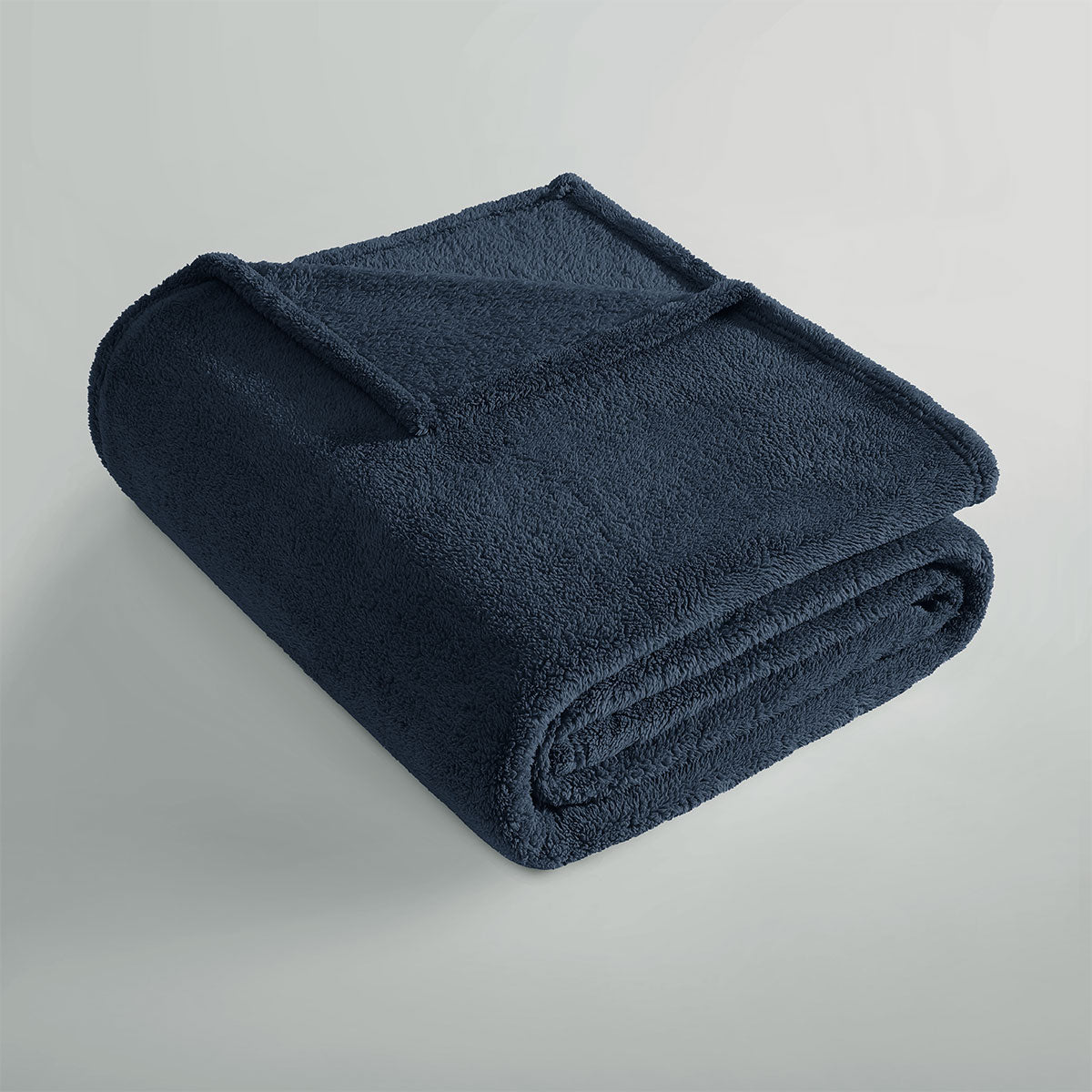 Ardor Teddy Navy Ultra Soft Cozy Fleece Blanket Queen