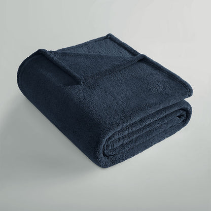 Ardor Teddy Navy Ultra Soft Cozy Fleece Blanket Queen