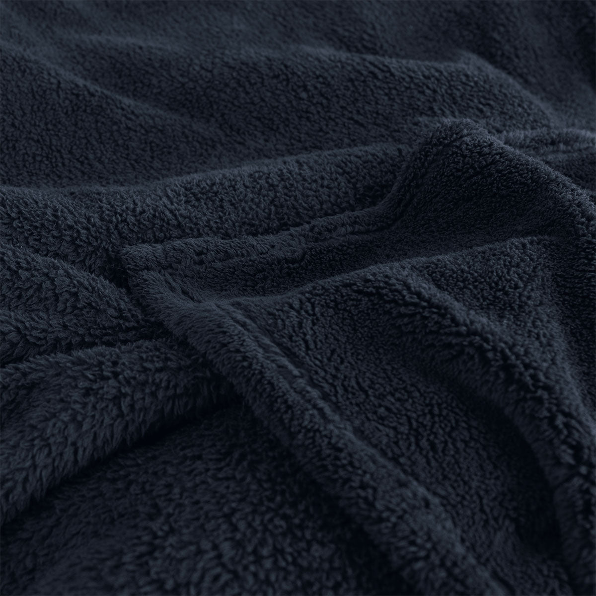 Ardor Teddy Navy Ultra Soft Cozy Fleece Blanket Queen