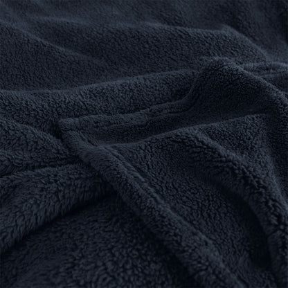 Ardor Teddy Navy Ultra Soft Cozy Fleece Blanket Queen