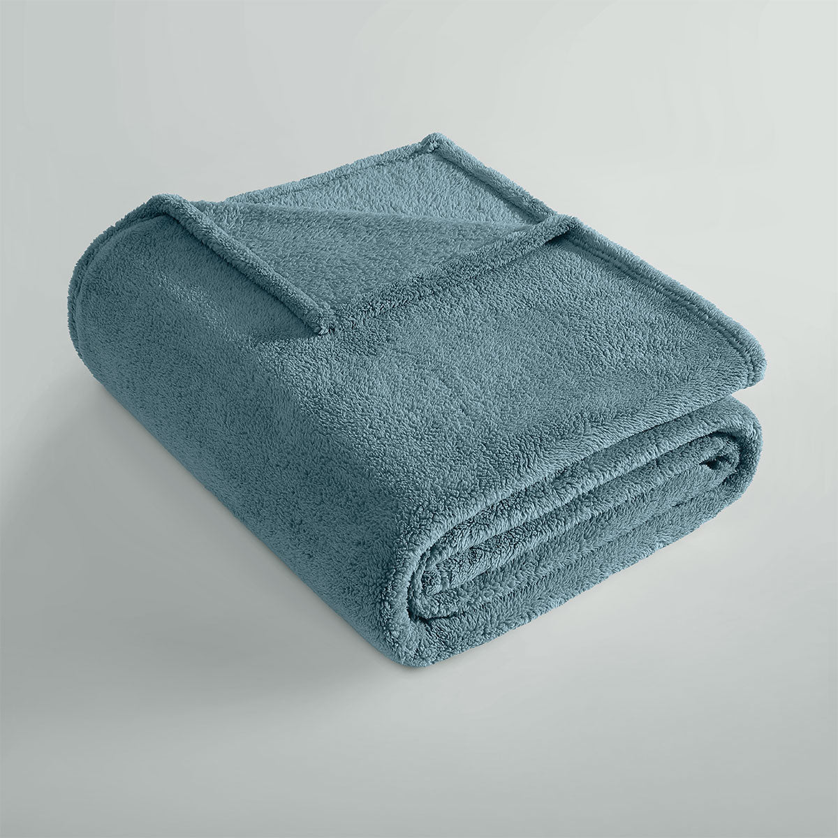 Ardor Teddy Sea Mist Ultra Soft Cozy Fleece Blanket Queen