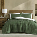 Ardor 3 Pcs Cammy Deep Khaki Comforter Set with Sherpa Reverse Queen/King