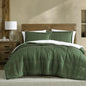 Ardor 3 Pcs Cammy Deep Khaki Comforter Set with Sherpa Reverse Queen/King
