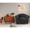 Elan Cambridge Extra-stretch Couch Cover Steel One Seater Steel