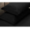 Apartmento 225TC Fitted Sheet Set King Black plus 2 Pillowcases