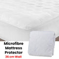 Essentially Home Microfibre Quilted Fitted Mattress Protector Double