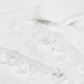 Algodon Adele White Cotton Ruffle Quilt Cover Set King