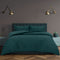 Ardor Asher Deep Teal Embossed Vintage Washed Quilt Cover Set Queen
