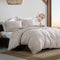Ardor Avena Almond Textured Floral Jacquard Quilt Cover Set King