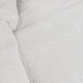 Ardor Avena White Textured Floral Jacquard Quilt Cover Set King