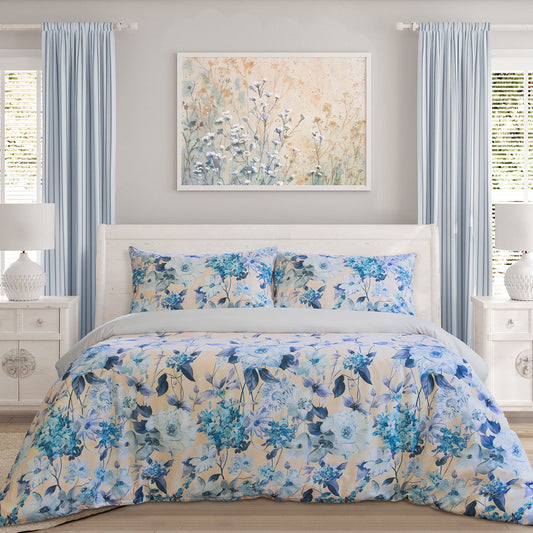 Ardor Peach Blossom Printed Quilt Cover Set KING