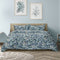 Ardor Eadie Teal Floral Printed Quilt Cover Set Queen