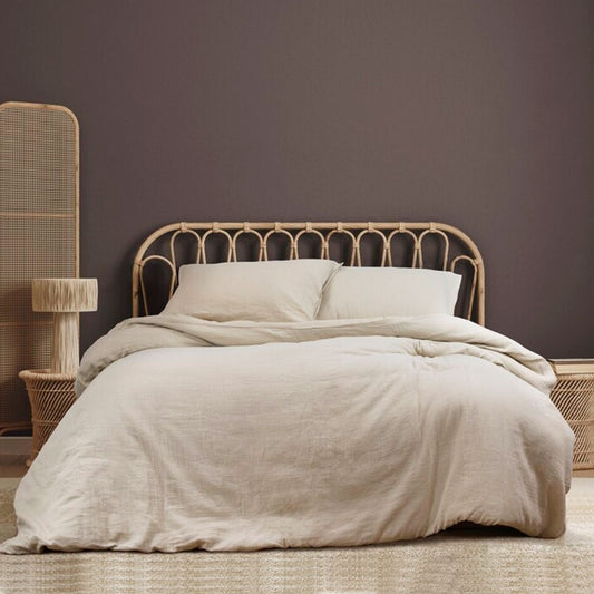 Ardor Earth Oatmeal Cotton Gauze Quilt Cover Set KING