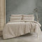 Ardor Embre Taupe (Also known as Warm Grey) 100% Washed Cotton Quilt Cover Set Queen