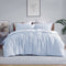 Ardor Frankie Blue King Quilt Cover Set Yarn Dyed Reversible