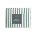 Ardor Frankie Sage Stripe Yarn Dyed Reversible Quilt Cover Set King