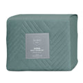 Ardor Hana Stormy Sea Embossed Velvet Quilt Cover Set Queen