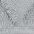 Ardor Ingrid Silver Seersucker Stripe Quilt Cover Set King