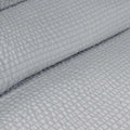 Ardor Ingrid Silver Seersucker Stripe Quilt Cover Set Queen