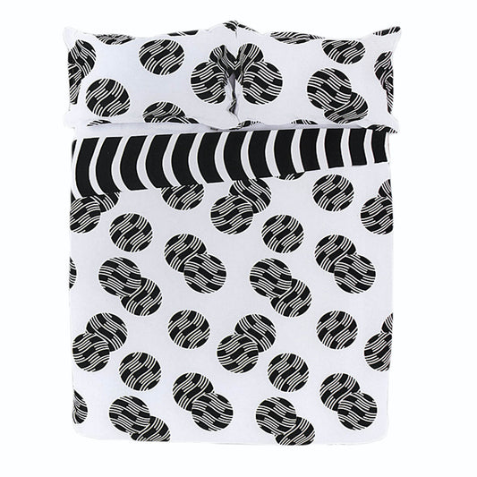 Apartmento Ontario Reversible Quilt Cover Set BLACK QUEEN