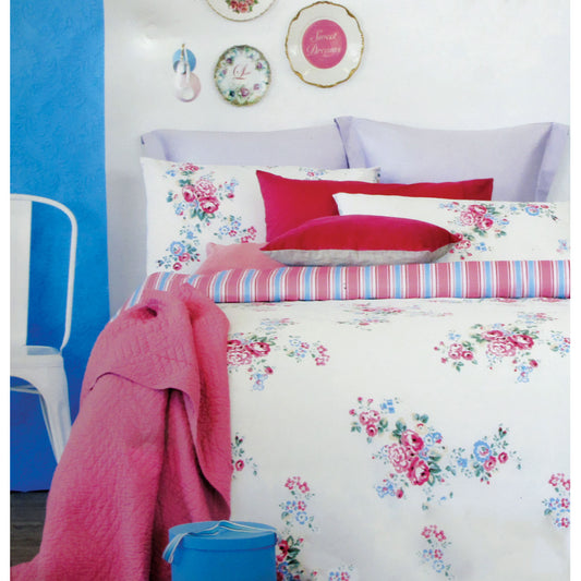 Ardor Rose Pink Quilt Cover Set KING
