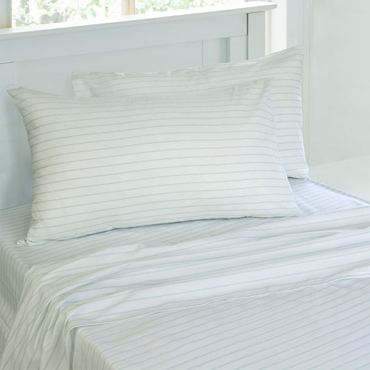 Jelly Bean Kids Striped Sheet Set Chambray KING SINGLE