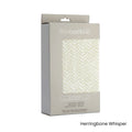 Little Bamboo Jersey Fitted Sheet Cot Size Herringbone Whisper