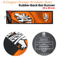 A-League Orange Brisbane Roar Rubber Back Bar Runner 25 x 89 cm
