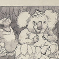 Set of 2 May Gibbs Mrs Bear's Party Cotton Heritage Tea Towels 50 x 70 cm