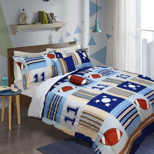 Ramesses 5 Piece Kids Comforter Set Sports DOUBLE