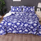 Ramesses Spring Blue 3 Pcs Bamboo Blend Ultrosonic Reversible Comforter Set Queen