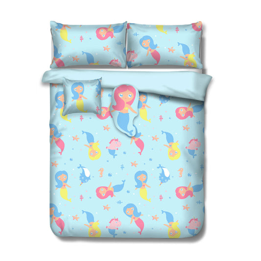 Ramesses Mermaid Kids Advventure 5 Pcs Comforter Set DOUBLE