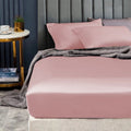 Ramesses 1500TC Elite Egyptian Cotton Sateen Fitted Sheet Combo Set Rose Pink Queen
