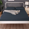Ramesses 1000TC Bamboo Fitted Sheet Charcoal Double