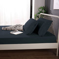 Ramesses 1000TC Bamboo Fitted Sheet Charcoal Double