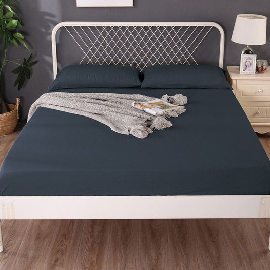 Ramesses 1000TC Linen Bamboo Fitted Sheet Combo Set Charcoal KING
