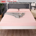 Ramesses 1000TC Bamboo Fitted Sheet Queen Dusty Pink