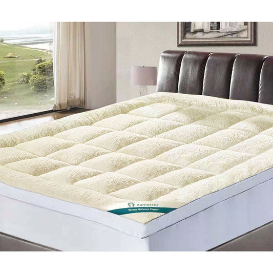 Ramesses 1200GSM Sherpa Winter Mattress Topper DOUBLE
